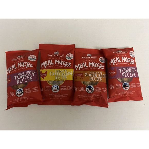 Stella & Chewys Freeze-Dried Tantalizing Turkey Chicken Beef Meal Mixers Dogs - Picture 1 of 2